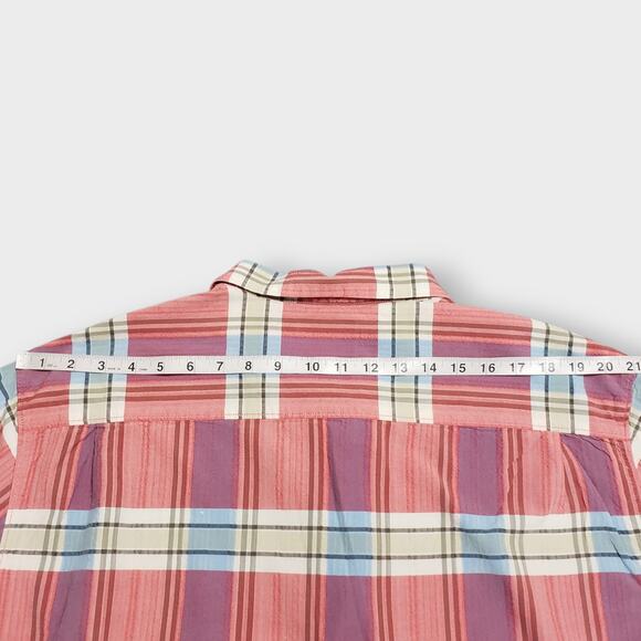 Tommy Bahama Mens Silk Cotton Red Plaid Button Up Shirt XXL Casual Preppy - Picture 11 of 12
